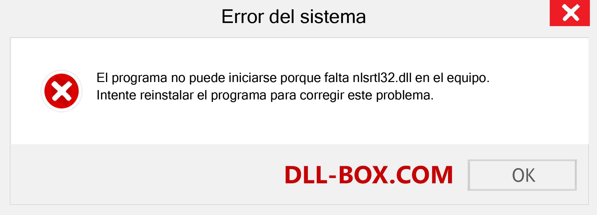 ¿Falta el archivo nlsrtl32.dll ?. Descargar para Windows 7, 8, 10 - Corregir nlsrtl32 dll Missing Error en Windows, fotos, imágenes